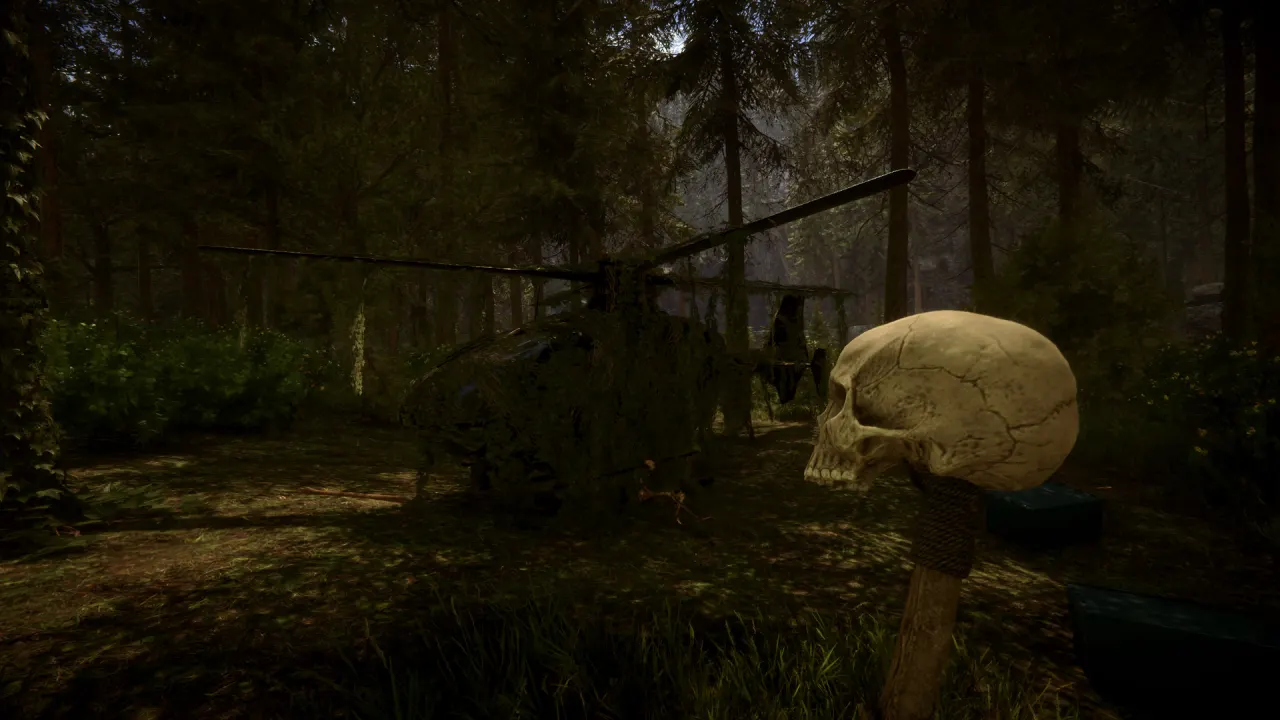 Zona fria e montanhosa em Sons of the Forest
